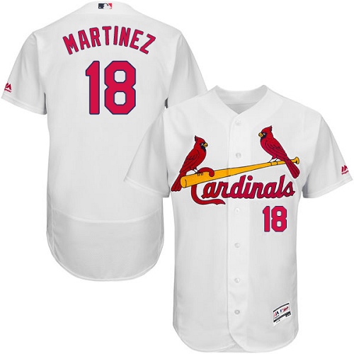 Cardinals #18 Carlos Martinez White Flexbase Authentic Collection Stitched MLB Jersey